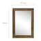 30.5" x 42.5" Brown Etched Lines Wood Wall Mirror by Ashland®